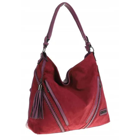 CHARRO Włoska Marka Torebka Damska Worek Listonoszka na Ramię CH5578100 Purple