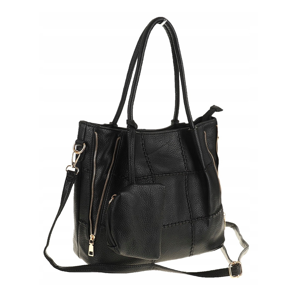 The Grace bags Torebka Damska Listonoszka na Ramię LH2504 Black