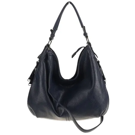 Torebka Damska Shopper Duża Listonoszka Worek na Ramię LH2503 Granatowa