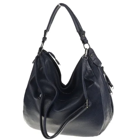 Torebka Damska Shopper Duża Listonoszka Worek na Ramię LH2503 Granatowa