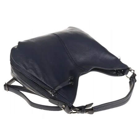 Torebka Damska Shopper Duża Listonoszka Worek na Ramię LH2503 Granatowa