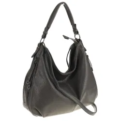 Torebka Damska Shopper Modna Duża Listonoszka Worek na Ramię LH2503 Szara