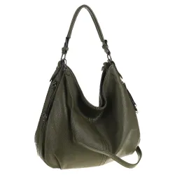 Torebka Damska Shopper Modna Duża Listonoszka Worek na Ramię LH2503 Zielona