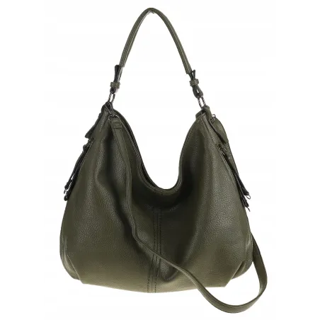Torebka Damska Shopper Modna Duża Listonoszka Worek na Ramię LH2503 Zielona