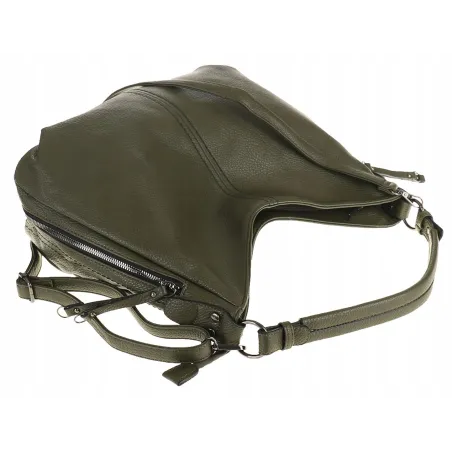 Torebka Damska Shopper Modna Duża Listonoszka Worek na Ramię LH2503 Zielona