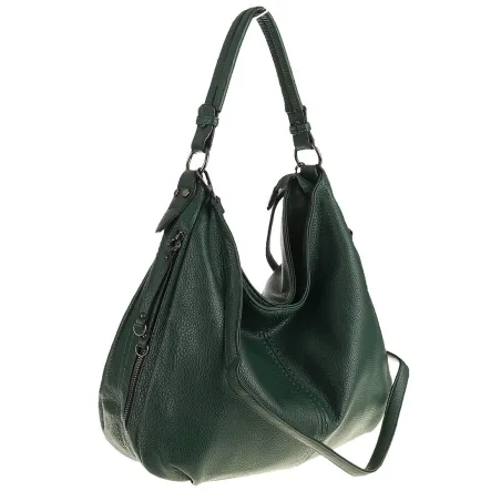 Torebka Damska Shopper Modna Duża Listonoszka Worek na Ramię LH2503 Zielona