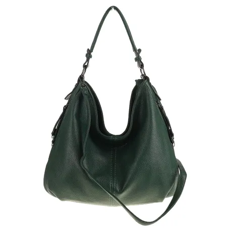 Torebka Damska Shopper Modna Duża Listonoszka Worek na Ramię LH2503 Zielona