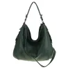 Torebka Damska Shopper Modna Duża Listonoszka Worek na Ramię LH2503 Zielona