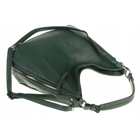 Torebka Damska Shopper Modna Duża Listonoszka Worek na Ramię LH2503 Zielona