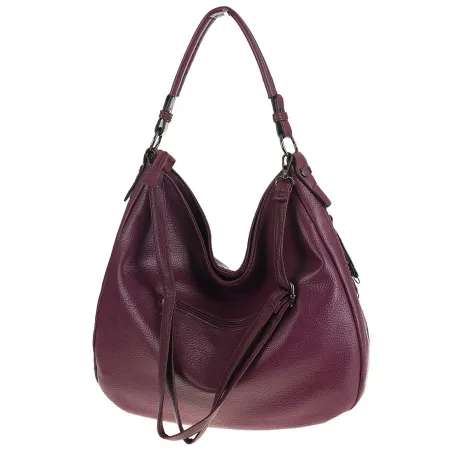 Torebka Damska Shopper Duża Listonoszka Worek na Ramię LH2503 Fioletowa