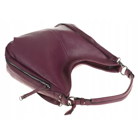 Torebka Damska Shopper Duża Listonoszka Worek na Ramię LH2503 Fioletowa