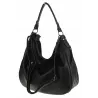Torebka Damska Shopper Modna Duża Listonoszka Worek na Ramię LH2503 Czarna