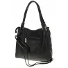 CHARRO Włoska Marka Torebka Damska Teczka Listonoszka na Ramię CH667811 Czarna