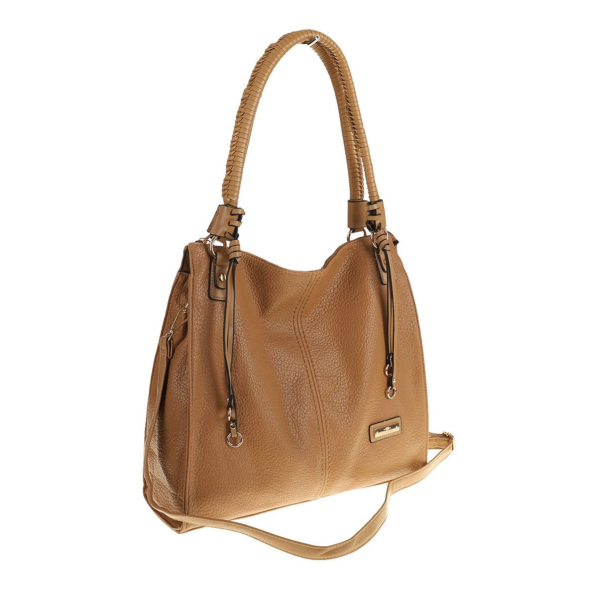 CHARRO Włoska Marka Torebka Damska Teczka Listonoszka na Ramię CH667811 Beżowa