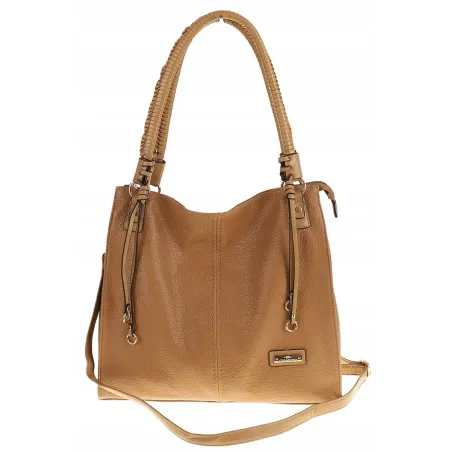 CHARRO Włoska Marka Torebka Damska Teczka Listonoszka na Ramię CH667811 Beżowa