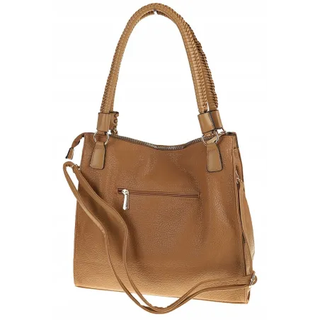 CHARRO Włoska Marka Torebka Damska Teczka Listonoszka na Ramię CH667811 Beżowa