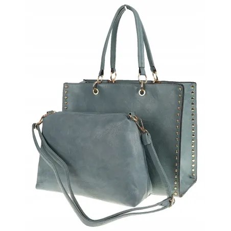 Paolo BAGS Torebka Damska Teczka A4 Listonoszka PB92521 Niebieska