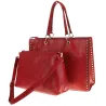 Paolo BAGS Torebka Damska Teczka A4 Listonoszka PB92521 Czerwona