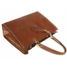 Torebka damska teczka A4 pojemna listonoszka 2w1 duża modna PB92521 Brązowa