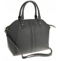 Damska klasyczna torebka kuferek teczka listonoszka LX20235 Grey