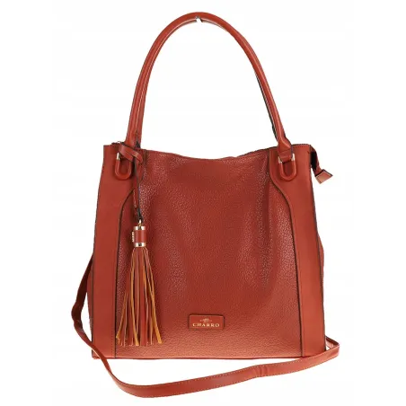 CHARRO Włoska Marka Torebka Damska Elegancka Listonoszka na Ramię CH66786 Plum Red