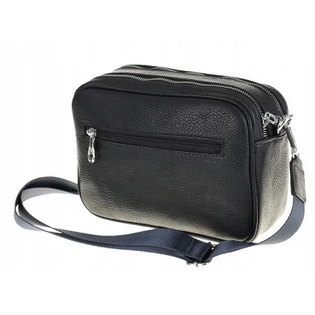 Elegancka pojemna Torebka Damska Listonoszka kuferek na Ramę YD9710 Granatowa