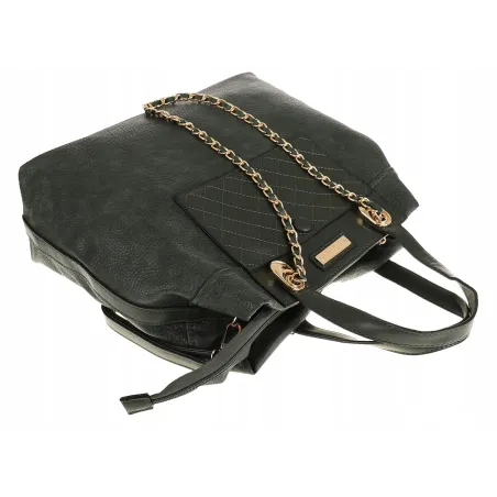 CHARRO Włoska Marka  Torebka Damska Elegancka Worek Listonoszka Kuferek CH855622 Green