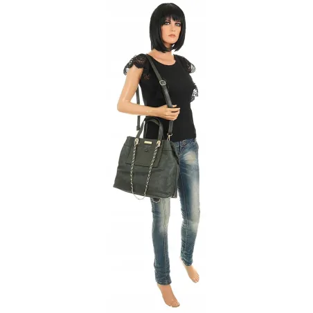 CHARRO Włoska Marka  Torebka Damska Elegancka Worek Listonoszka Kuferek CH855622 Green