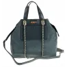 CHARRO Włoska Marka  Torebka Damska Elegancka Worek Listonoszka Kuferek CH855622 Blue