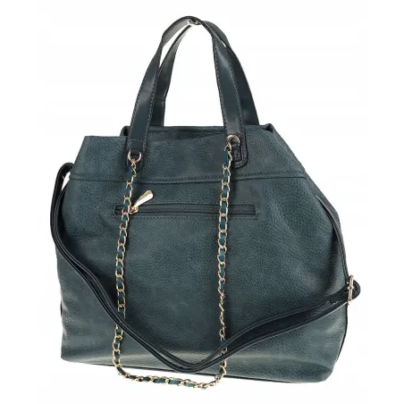 CHARRO Włoska Marka  Torebka Damska Elegancka Worek Listonoszka Kuferek CH855622 Blue