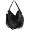 Maria C. Włoska Marka Torebka Damska Worek Modna Listonoszka na Ramię MC805 Black