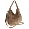 Maria C. Włoska Marka Torebka Damska Worek Modna Listonoszka na Ramię MC805 Khaki