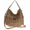 Maria C. Włoska Marka Torebka Damska Worek Modna Listonoszka na Ramię MC805 Khaki