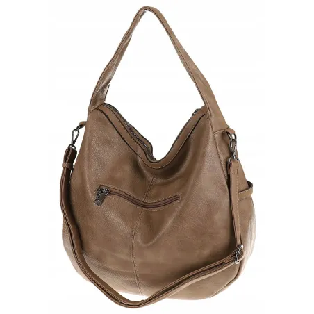 Maria C. Włoska Marka Torebka Damska Worek Modna Listonoszka na Ramię MC805 Khaki