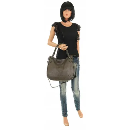 Coveri Collection Włoska Marka  Torebka Damska Listonoszka Worek CC6311 Green