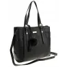 CHARRO Włoska Marka Torebka Damska Teczka Listonoszka Kuferek CH855610 Czarna