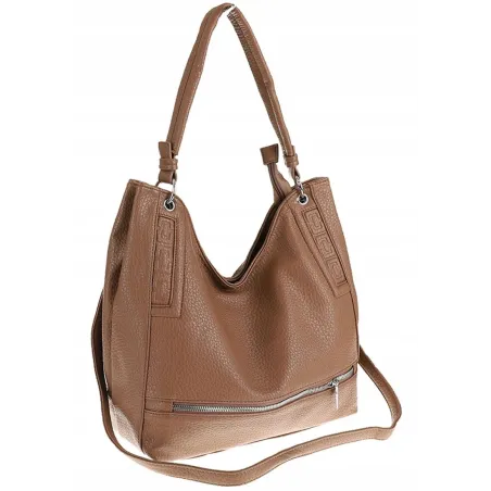 HERISSON Włoska Marka Torebka Damska Listonoszka Worek 17B373 Khaki