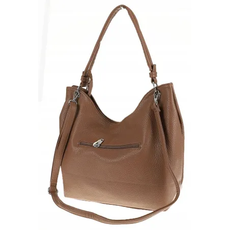 HERISSON Włoska Marka Torebka Damska Listonoszka Worek 17B373 Khaki