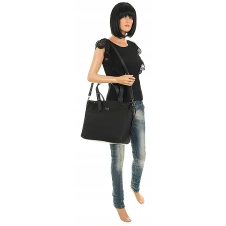 Coveri Collection Włoska Marka Torebka Listonoszka shopper bag CC52603 Black