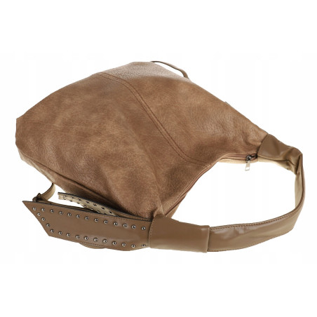 The Grace bags Torebka Damska Worek Modna Listonoszka LH2554 Beżowa