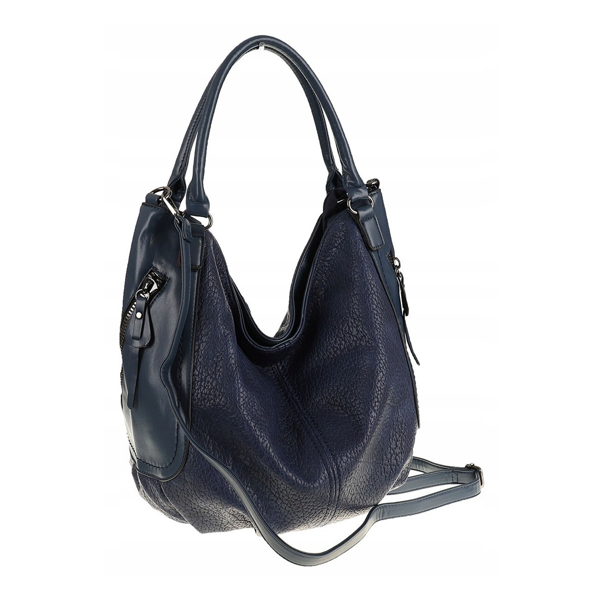 The Grace bags Torebka Damska Shoper Worek na Ramię LH2550 Blue