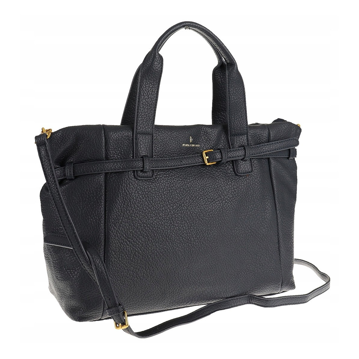 Regina Schrecker Włoska Marka Torebka Damska Shopper Listonoszka RE4257 Blue