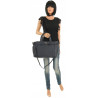 Regina Schrecker Włoska Marka Torebka Damska Shopper Listonoszka RE4257 Blue