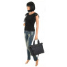 Regina Schrecker Włoska Marka Torebka Damska Shopper Listonoszka RE4257 Blue