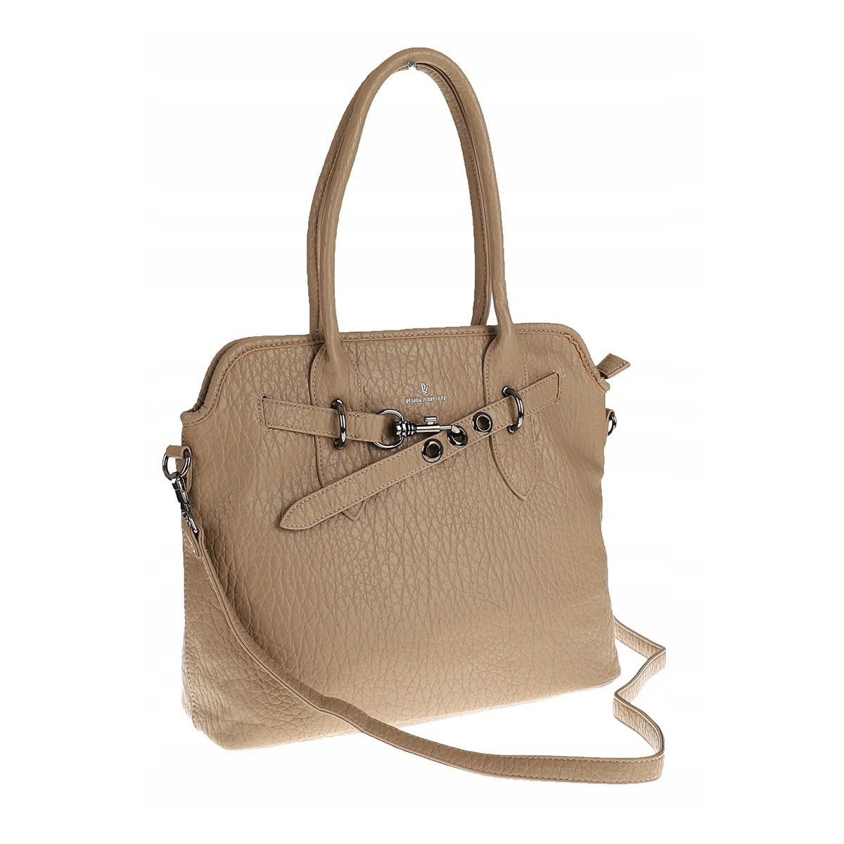 Regina Schrecker Włoska Marka Torebka Damska Shopper Listonoszka RS4416 Taupe