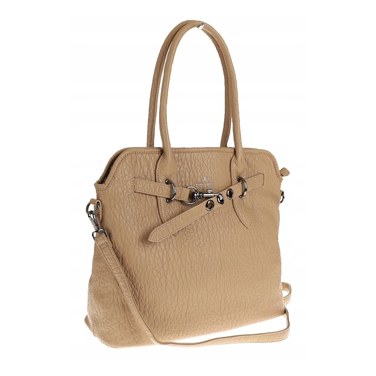 Regina Schrecker Włoska Marka Torebka Damska Shopper Listonoszka RS4416 Camel