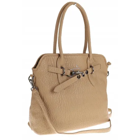 Regina Schrecker Włoska Marka Torebka Damska Shopper Listonoszka RS4416 Camel