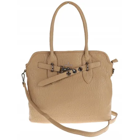 Regina Schrecker Włoska Marka Torebka Damska Shopper Listonoszka RS4416 Camel