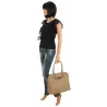 Regina Schrecker Włoska Marka Torebka Damska Shopper Listonoszka RS4416 Camel