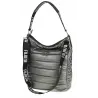 Torebka Damska Worek Listonoszka na Ramę Listonoszka Miejska GD631 Szara